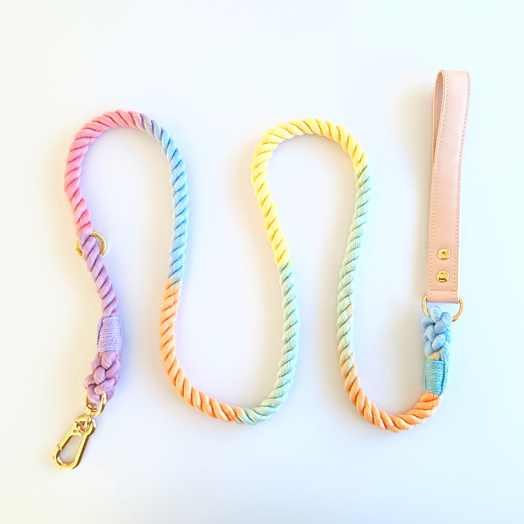 Tie dye outlet rope dog leash