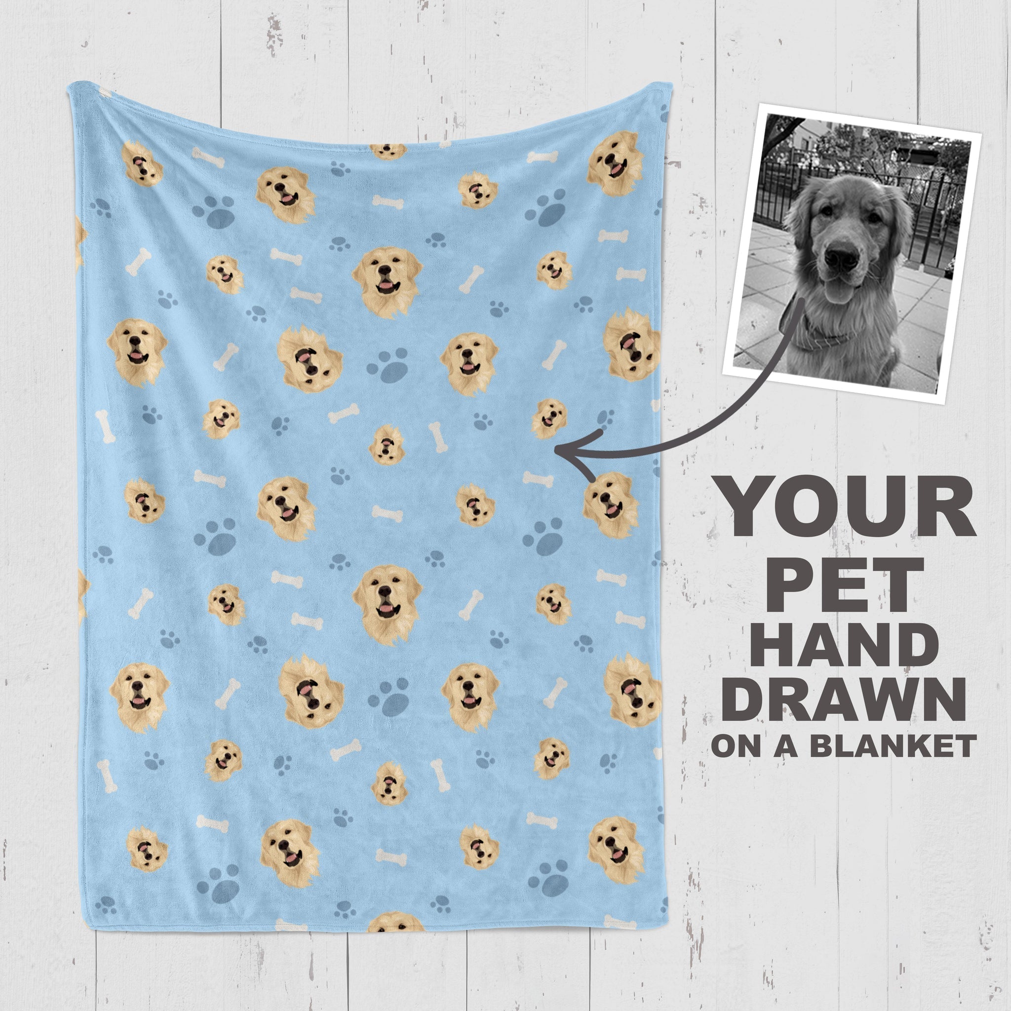 Get your dog s unweighted face on a blanket