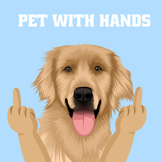 Custom Pet with Hands - Digital | Printable Art