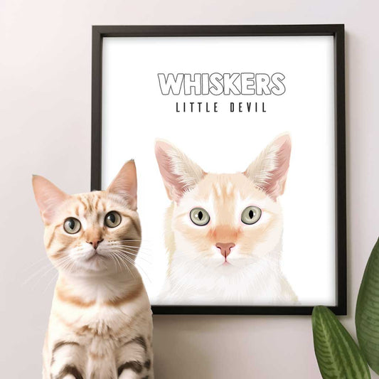 Custom Cat Portrait - ZoeyMaye & Co