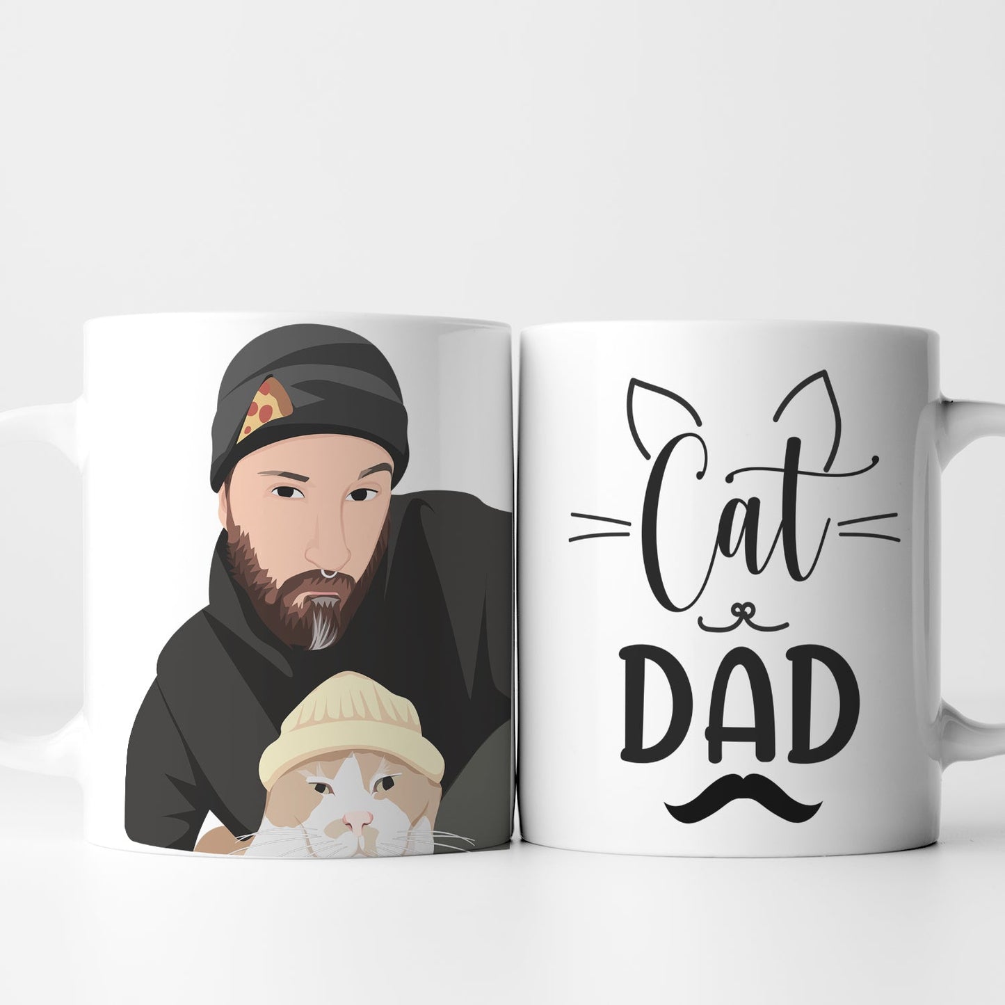 Custom Cat Dad Mug