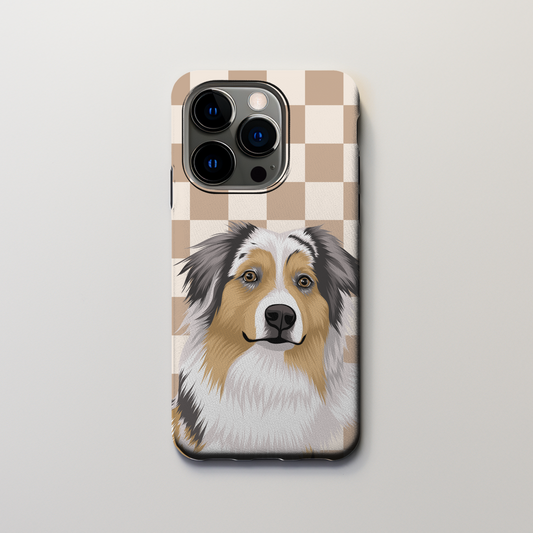 Custom Pet Portrait Nude Checker Phone Case