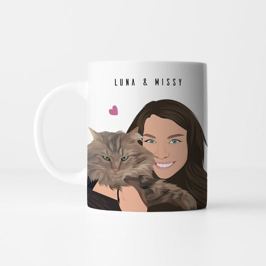 Custom Cat & Owner Mug - ZoeyMaye & Co